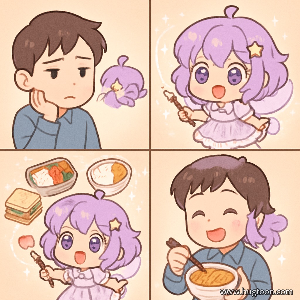 🍱 런치툰: 카레 우동